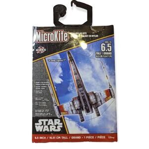 NWT X Kites Disney Star Wars X Wing Fighter MicroKite Mini Mylar Kite 6.5 Tall